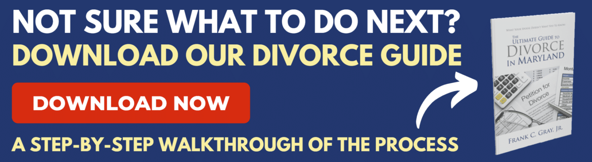 guide to getting a divorce in md